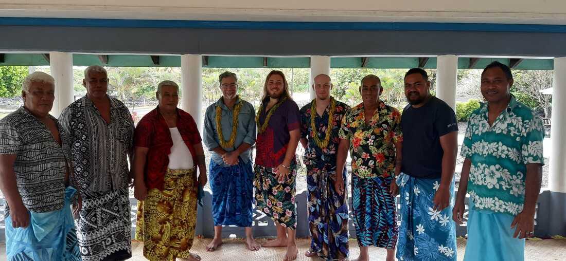 Our team was honored to 'umu with several matai of Gataivai, Savai'i. Photo by Tala Esekielu Lealamanu'a.
